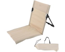 1 stuk - Vouwstoel - Opvouwbare strandstoel - Draagbare opvouwbare stoel - aluminium frame - met 600D Oxford-stof - voor ontspannen op reis, tuin, terras aan het zwembad - binnen- en buitenstoel - met draagtas - 68*39*40 cm - wit