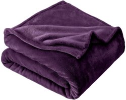 1 stuks CosyLux Knuffelige Pluizige Deken Bank - Zacht/Warm/Lichtgewicht Bankdeken Bankdeken voor Bank/Bed/Bank, Flanel Fleece Deken, 100X150cm,diep paars