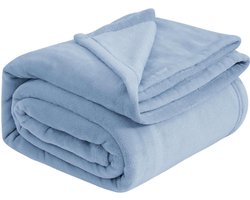 1 stuks CosyLux Knuffelige Pluizige Deken Bank - Zacht/Warm/Lichtgewicht Bankdeken Bankdeken voor Bank/Bed/Bank, Flanel Fleece Deken, 150X200cm,hemelsblauw