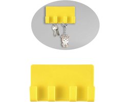 1 stuks - handdoekhaakjes - handdoekhaakjes zelfklevend - Ophanghaken - handdoek haakjes - Kledinghaak - Sleutelhaak - wandhaak - kapstokhaak - jashaak - HanddoekHaak - jas haak - badkamer haken - Geel - 11,7x7x1,8 cm