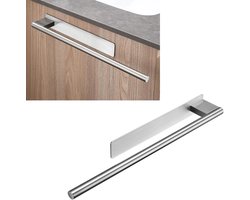 1 stuks - Handdoekrek Badkamer - Handdoekenrek badkamer - keukenrek - Doucherek - 39CM - Handdoekstang - handdoeken rek - Handdoekhouder - Badkamerrek - handdoekstang Zilver - handdoekenrek keuken - handdoek stang - Zonder boren