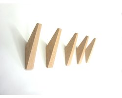 1 stuks kapstokhaak naturel eiken model TUSK