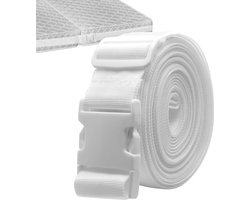 1 stuks - matras verbinder - matrasverbinder matrasband - Voor 2 Matrassen & Bedbodems - Voor Thuis & Hotel -10 lang - wit
