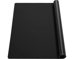 1 stuks - Placemats - tafelmatten - pannenonderzetter - 70*50 cm - Hittebestendige onderlegger - pannenonderzetter hittebestendig - Tafelaccessoires - pannen onderzetters - Waterafstotende - Geschikt voor tafel, keuken, kantoor, eetkamer - Zwart