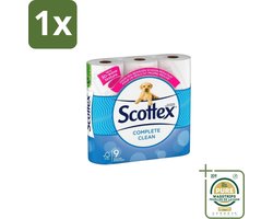 1 x Page Scottex – Toiletpapier – Complete Clean 2-laags – 9 rollen- Koffiezetapparaat - Koffiezetapparaat - Koffiezetapparaat
