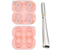 1 x pinguïn informatie mal en 1 ijsclip, siliconen ijsblokjesvorm, herbruikbaar, keukengereedschap.