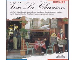 10-CD-box Vive La Chansons - Diverse componisten - Diverse artiesten