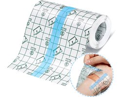 10 cm × 5 m Transparant medisch verband waterdicht - zelfklevende film - rekbaar - voor tatoeages, wond, fix gips rek fixatie