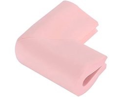 10-delige antibotsingshoekbeschermer U-vormige glazen meubelhoekbeschermer platte meubelhoekbeschermer glazen tafelhoekbeschermer geschikt voor baby's en kinderen, 6*6*3,5cm, dikte 1,2cm,Roze