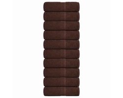 10-delige Luxe Badhanddoeken - Extra Dik & Zacht Pluche - Zeer Absorberend Sneldrogend Bad, Hand, Strand, Gym, Spa-Handdoeken - Elegante Bruine Set voor Thuis, Reizen, Salon - Ideaal Kerstcadeau (10 stuks) - Essentiële Badkamerdecoratie, Badhanddoeke