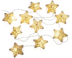 10 Led papier sterren, decoratie voor in huis