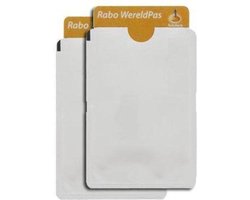 10-pack Bankpas | OV | ID-kaart beschermer - RFID blocker blokkerend zilverkleurig