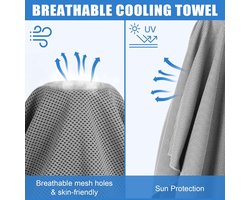10-pack rode verkoelende handdoeken - superabsorberend en ademend - sportverkoelende handdoeken - outdoor fitness handdoeken - 30*100cm - geschikt voor wandelen, hardlopen, sporten, sportschool en kamperen - groen.