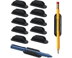 10 pennenhouders, zelfklevende pennenclips, kantoorartikelen, bureau-organizer accessoires