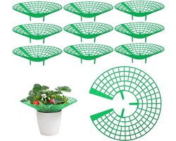 10 pieces strawberry support stand - strawberry cabinet - balkon - strawberry net - beschermt aardbeien tegen stof en vuil - creëert veilige afstand tot de vloer
