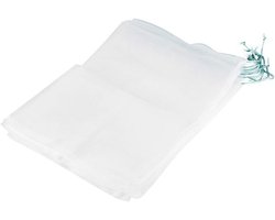 10 Stks Herbruikbare Plant Fruit Tassen - Trekkoord Nylon Mesh Tas - Bloem Tuin Zaden Tas (45 * 30cm) - Milieu vriendelijk, Tuinaccessoires