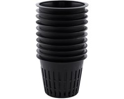 10 Stks Mesh Plant Potten, Aquatische Vijver Plant Potten, Hydrocultuur Plantenmand Voor Lelie En Andere Waterplanten(Zwart)