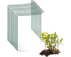 10 struiksteunen halfrond 40 cm Ø50 cm hoog groene vaste plantenhouder bloemenhouder klimplant plantensteun bloemensteun vaste plantensteun klimhulp struikhouder rozensteun