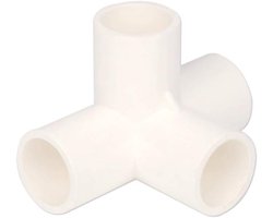 10 Stuks 4 Manier PVC Fitting voor Zware Kas Frame en Meubels