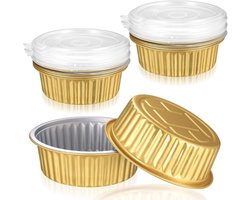 10 Stuks Aluminium Grillschalen 520 ml - Ideaal voor Barbecue en Ovens