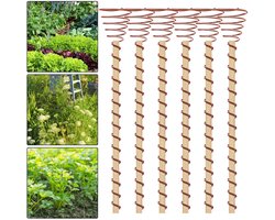 10 stuks Elektrocultuur Plantenstaken - 30 cm Koperen Antenne voor Elektrocultuur in de Tuin - Koperen Spoel voor Tuin - Koperdraadstaven voor Plantengroei - Accessoires voor Plantenvoeding