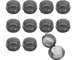 10 Stuks Fornuis, Oven & Gasfornuis Knop Covers - Keukengereedschap - Kunststof Knop Deksel - Universele - Gasfornuis Knop Beschermhoes - voor Baby & Kind Veiligheid - Universele - Zwart