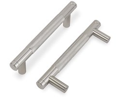 10 stuks keukenkastgrepen geborsteld satijn nikkel 76 mm zilver