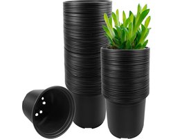 10 Stuks Kweekpotten 5 Inch – Kunststof Plantenpotten met Afvoergaten – Voor Verplanten, Succulenten en Zaailingen