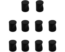 10 stuks - Meubelknop - Kastknop - Ladeknop - 20*20*25 mm - zwart - Aluminiumlegering - Meubelhandvat - Meubel Handvat - Deurbeslag - Eenvoudig te installeren
