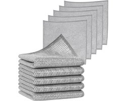 10 Stuks Multifunctionele Theedoeken - Herbruikbare Vaatdoeken voor Keuken - 20 x 20 cm