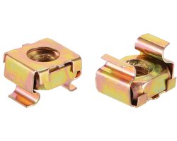 10 stuks Server Rack Kast Kooimoeren Gegalvaniseerd Koolstofstaal Geel Zink Geel M6