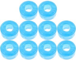10 Stuks Skateboard Truck Bushings Hard PU Schokdempers Vibration Reducers voor Longboard Rolschaatsen Transparant Verhoogde Stabiliteit Comfort