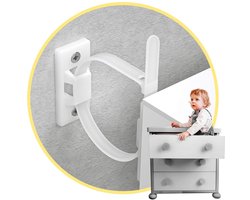 10 stuks - Veiligheidsgordel voor kinderen tegen kantelen - Anti-kantel meubelankers - Beschermt peuters tegen vallende meubels - Verstelbare veiligheidsgordel voor kinderen voor schokbestendigheid