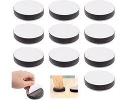 10 Stuks Zelfklevende Vilt Furniture Boosters, Ronde 6cm Verhogers voor Meubels en Vloeren