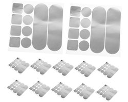 10 vellen - Multifunctionele hoge temperatuur pot stickers - Kookpot reparatie stickers - Multifunctionele aluminium stickers - Repareer pot gaten - Geschikt voor pot accessoires Reparatie soep pannen
