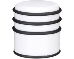 10 x deurstop - deurstopper - rubberen ring - deurbuffer zwaar - kunststof wit