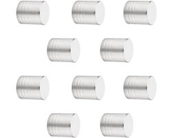 10 x Meubelknop BRISTOL Ø 15 mm Roestvrij staal geborsteld Roestvrij stalen knop van SOTECH