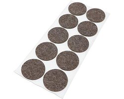 10 x Wollen Vilten Meubelglijders Ø 45 mm - Zelfklevende Viltglijders voor Meubel Bescherming