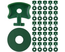 100 kasklemmen + 100 ringen - kas twist clips - Broeikas Kasklemmen - Bevestigingsclip - broeikasclips set - Tuinclip - Kasbevestiging - broeikasbevestiging - stevige bevestigin - Kunststof broeikasclips