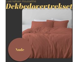 100% Katoen - Dekbedovertrekset - Nude - Zydante Swisstech - 200X200/220 + 2*60x70cm