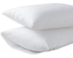 100% Katoen - Kussenslopen - Set van 2 - 60x70 cm - Wit