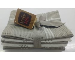 100% katoen theedoeken set van 5 - absorberend, sterk en sneldrogend