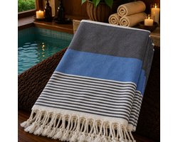 100% Katoenen Colorloop Hamamdoek – Turkse Handdoek & Strandlaken – Voor Sauna, Spa en Wellness