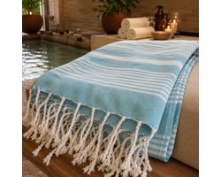 100% Katoenen Katya Hamamdoek – Turkse Handdoek & Strandlaken – Voor Sauna, Spa en Wellness