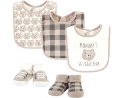100% Katoenen Slabbertje en Sokjes Set voor Baby's en Peuters