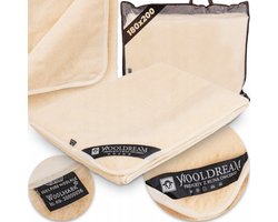 100% Merino Wol Woon Plaid 180x200 cm - Antiallergisch & Warm