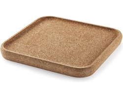 100% natuurlijk kurk vierkant dienblad - hittebestendig - oppervlaktebeschermer - duurzaamheid - milieuvriendelijk dienblad vierkant 70x70