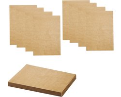 100 Pcs Greaseproof Kraft Paper Non-Stick Food Paper Sheets - Oven Paper - Disposable Baking Sheet Liner - Butcher Paper Cooking Plates - Deli Paper for Baking - Roasting BBQ - 40x30cm