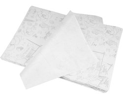 100 Sheets 26 x 36 cm Waterproof and Oil Wax Paper Non-Sticky for Food Butter Cheese Sandwich Burgers Fries - Bread Paper