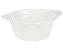 100 Soepkommen, PP rond 500 ml Ø 15,6 cm · 4,5 cm wit met handvat